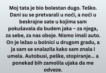 „Rekao je nešto što mu nikada neću zaboraviti.“